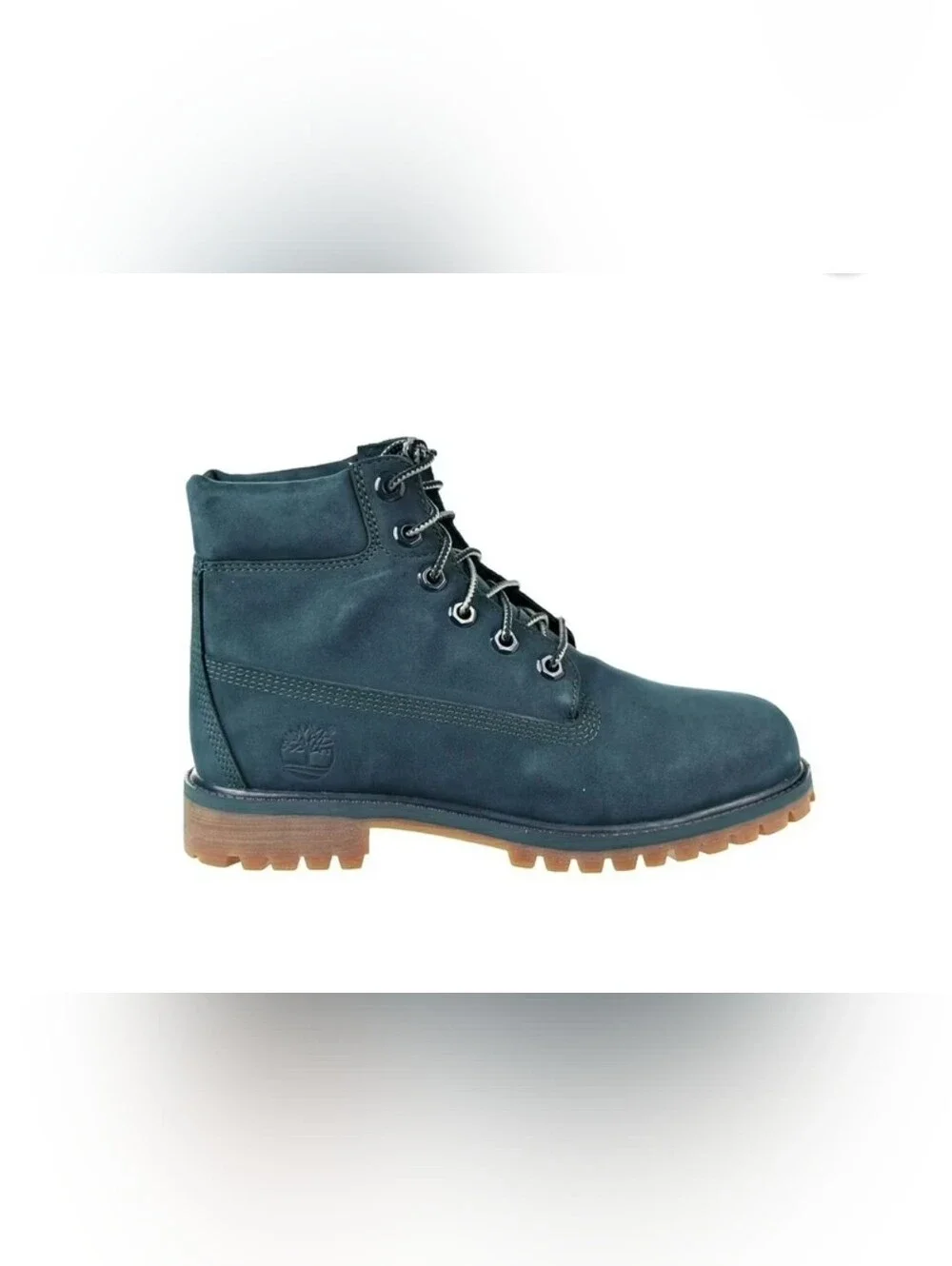 Timberland 6 Inch Premium Junior's Boot Dark Green Size Big Kid Size 4